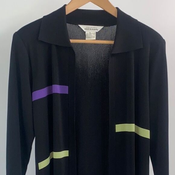 Exclusively Misook Open Sweater Duster Cardigan Women’s Size Small Acrylic - Picture 7 of 8